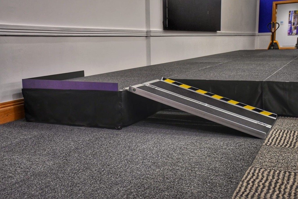 Rolls-Royce Derby stage installation